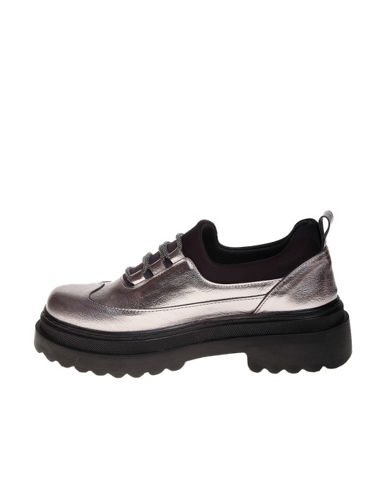  Bruno Scarpe Loafer Ανθρακί με Strass