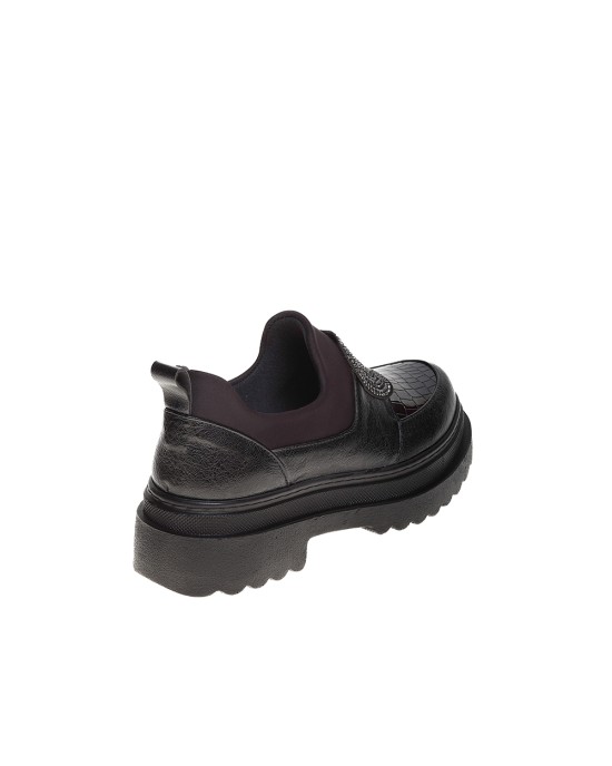  Bruno Scarpe Loafer Μαύρο με Strass