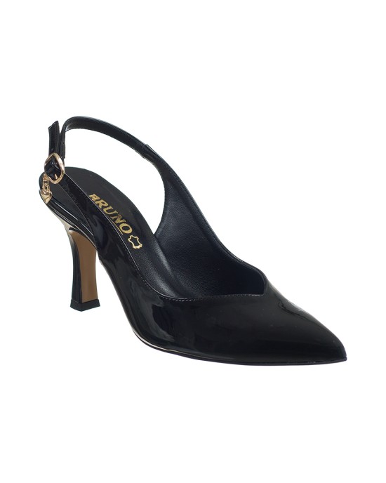  Bruno Scarpe Γόβα Mule Λουστρίνι Μαύρη