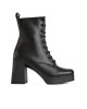 Bruno Scarpe Μποτάκι Καρέ με Φιάπα Μαύρο Bruno Scarpe Μποτάκι Καρέ με Φιάπα Μαύρο