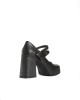 Bruno Scarpe Γόβα Καρέ με Φιάπα Μαύρο Bruno Scarpe Γόβα Καρέ με Φιάπα Μαύρο