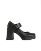 Bruno Scarpe Γόβα Καρέ με Φιάπα Μαύρο Bruno Scarpe Γόβα Καρέ με Φιάπα Μαύρο