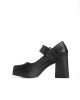 Bruno Scarpe Γόβα Καρέ με Φιάπα Μαύρο Bruno Scarpe Γόβα Καρέ με Φιάπα Μαύρο