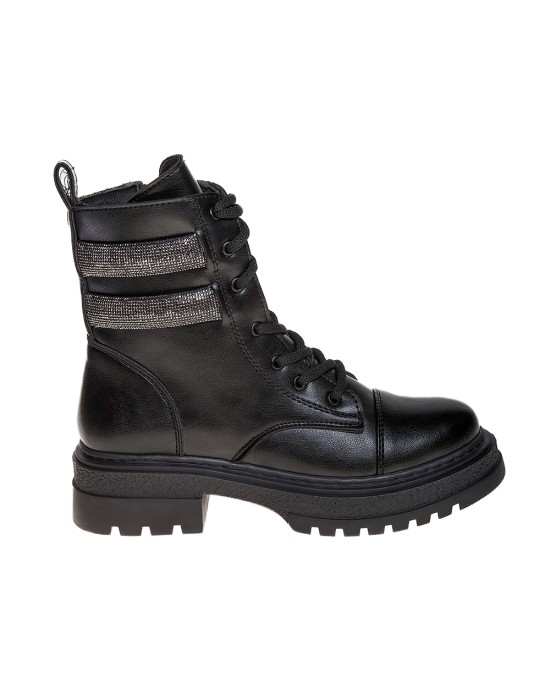   Bruno Scarpe Αρβυλάκι με Σχέδιο Strass Μαύρο BS-7002