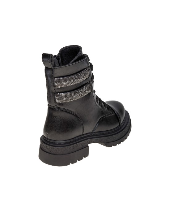   Bruno Scarpe Αρβυλάκι με Σχέδιο Strass Μαύρο BS-7002