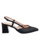  Bruno Scarpe Γόβα Mule Μυτερή Ψάθα Μαύρο