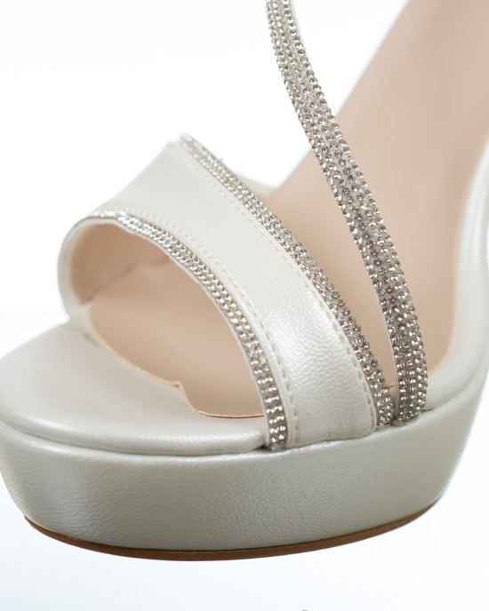   Bruno Scarpe Νυφικά Πέδιλα σε Πέρλα BS-3267