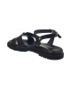   Bruno Scarpe Γνήσιο Δέρμα Flat Πέδιλα Μαύρο