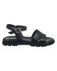   Bruno Scarpe Γνήσιο Δέρμα Flat Πέδιλα Μαύρο