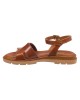   Bruno Scarpe Γνήσιο Δέρμα Flat Πέδιλα Ταμπά 