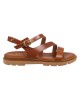  Bruno Scarpe Γνήσιο Δέρμα Flat Πέδιλα Ταμπά 