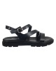   Bruno Scarpe Γνήσιο Δέρμα Flat Πέδιλα Μαύρο 
