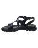   Bruno Scarpe Γνήσιο Δέρμα Flat Πέδιλα Μαύρο 