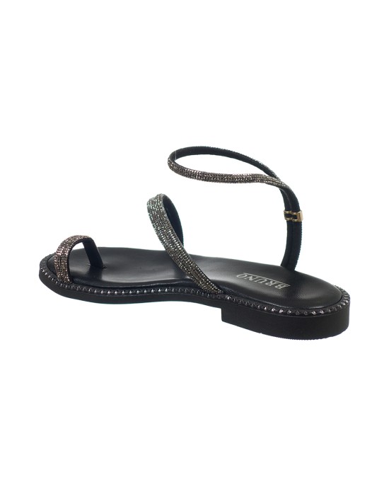   Bruno Scarpe Σανδάλι Γνήσιο Δέρμα με Strass Μαύρο