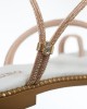   Bruno Scarpe Σανδάλι Γνήσιο Δέρμα με Strass Λευκό