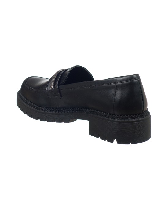   Bruno Scarpe Loafer Μαύρο με Strass BS-00170B
