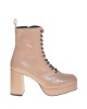 Bruno Scarpe Μποτάκι Καρέ με Φιάπα Nude Bruno Scarpe Μποτάκι Καρέ με Φιάπα Nude