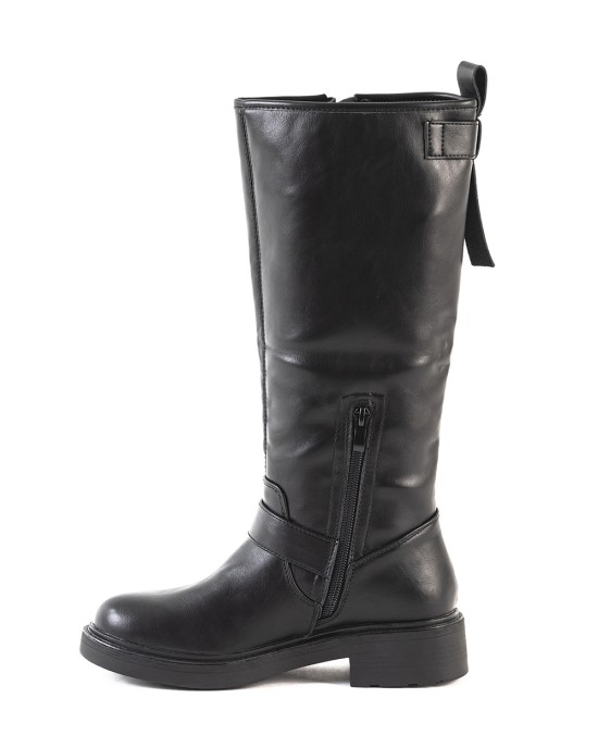 Bruno Scarpe Μπότα Μαύρη με Διπλή Αγκράφα στο πλάι Bruno Scarpe Μπότα Μαύρη με Διπλή Αγκράφα στο πλάι