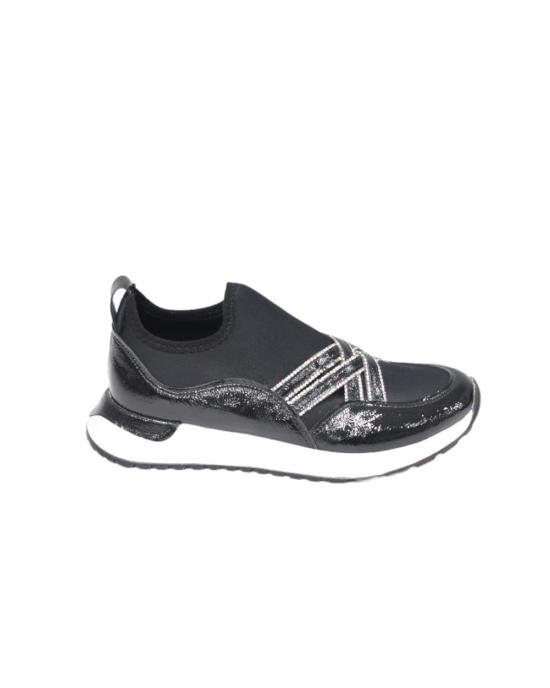 Bruno Scarpe Loafer Μαύρο με Strass