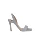 Πέδιλο Ασημί Glitter. 'Υψος τακουνιού 9cm. BS-41366S Πέδιλο Ασημί Glitter. 'Υψος τακουνιού 9cm. BS-41366S