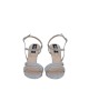  Πέδιλα Ασημί Glitter. Ύψος Τακουνιού 10cm & φιάπα 1,5cm BS-27080S