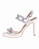 BRUNO SCARPE - Πέδιλο Λευκό με Strass BS-07278-W
