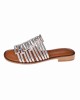BRUNO SCARPE - Γνήσιο Δέρμα Παντόφλα Ασημί με Strass BS-07287-S BRUNO SCARPE - Γνήσιο Δέρμα Παντόφλα Ασημί με Strass BS-07287-S