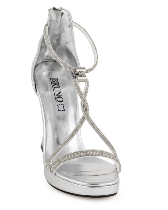  Bruno Scarpe Πέδιλα σε Ασημί χρώμα BS-3036S