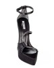  Bruno Scarpe Σατέν Πέδιλα Μαύρο χρώμα BS-03800B