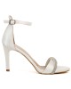  Bruno Scarpe Σατέν Πέδιλα Off White BS-00702W