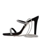  Bruno Scarpe Πέδιλα με Κορδόνι Strass Μαύρο BS-0900