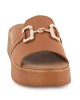  Bruno Scarpe Γνήσιο Δέρμα Flatform Ταμπά 