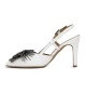  Bruno Scarpe Γόβα Mule Μυτερή Δέρμα Λευκό BS-23160W