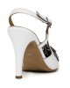  Bruno Scarpe Γόβα Mule Μυτερή Δέρμα Λευκό BS-23160W
